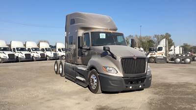 International LT Sleeper Semi Truck - 73" Raised Roof, Cummins, Automatic, Battery Powered HVAC W/ Optimized Idle