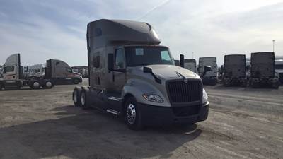 International LT Sleeper Semi Truck - 73" Raised Roof, Cummins, Automatic, Battery Powered HVAC W/ Optimized Idle