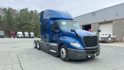 International LT625 Semi Truck - 73" Raised Roof Double Bunk Sleeper, Cummins, Automatic, Battery HVAC w/ Optimized Idle