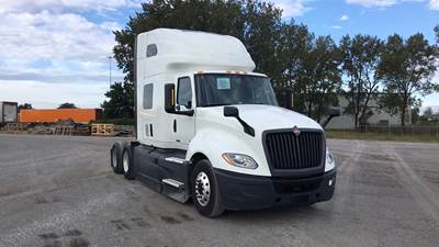 International LT625 Semi Truck - 73" Raised Roof Sleeper, A26, Automatic, Battery Powered HVAC with Optimized Idle