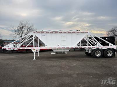 2026 TTSA Trailers 40ft Belly Dump Trailer - Tandem Axle, Air Ride, 27 Cubic Yard Capacity, Double Pneumatic Vibrator