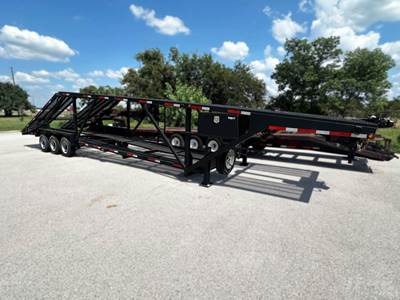 Texas Pride 45x102 Tri Axle Enclosed Car Carrier Trailer - Spring