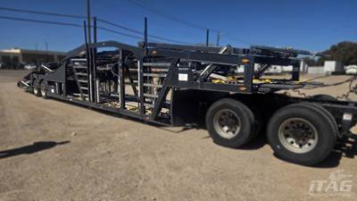 2016 Wally-Mo 8 Car Hauler Trailer - Steel Frame, Aluminum Floor, Tandem Axle, Air Ride, Dump Valve, Tire Inflation System