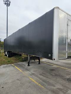 2016 East 48ft Conestoga Flatbed Trailer - All Aluminum, Aluminum Floor, Spread Axle, Front Man Door, Toolbox