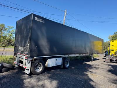 2017 East 48ft Conestoga Flatbed Trailer - All Aluminum, Aluminum Floor, Spread Axle, Toolboxes, Dunnage Rack
