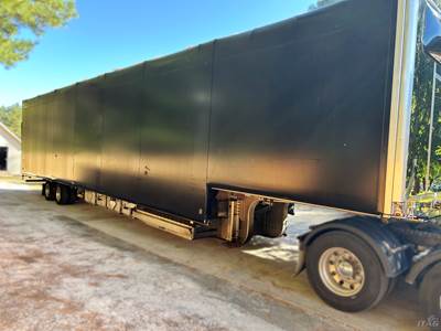 2021 Extreme Trailers 53ft Conestoga Drop Deck Trailer - Aluminum Frame, Wood Floor, Rear Sliding Axle, Ramps, Lift Axle, Container Locks, 17.5 Tires