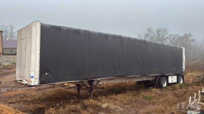 2019 Fontaine 48ft Conestoga Flatbed Trailer- All Aluminum, Aluminum Floor, Fixed Spread Axle, Front Man Door