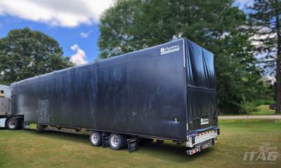 2020 Manac 53ft Conestoga Step Deck Trailer - All Aluminum, Aluminum Floor, Tandem Sliding Axles, Front Man Door, Toolbox