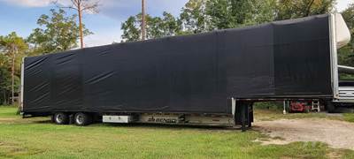 2016 Benson 53ft Conestoga Drop Deck Trailer - All Aluminum, Aluminum Floor, Rear Sliding Axle, 124-Inch Bottom Deck Inside Height