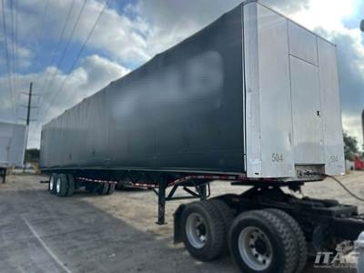 2019 Transcraft 53ft Conestoga Flatbed Trailer - Combo, Aluminum Floor, Rear Sliding Axle, Toolbox, Front Man Door