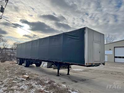 2020 UTILITY 53ft Curtain Side Trailer - 98-inch Inside Height, Combo, Aluminum Floor, Rear Sliding Axle, Toolbox
