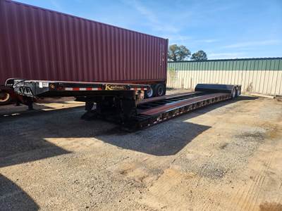 2022 Kaufman 40 Ton Double Drop Trailer - 29ft Well, Hydraulic Detach, Tandem Axle, Pony Motor, Outriggers