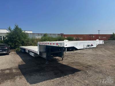 2016 Benson 52ft Drop Deck Trailer - All Aluminum, Aluminum Floor, Tri-Axle, Ramps, Toolboxes, Tire Inflation System