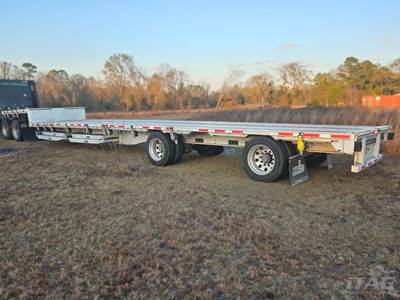 2018 Benson 53ft Drop Deck Trailer - Combo, Aluminum Floor, Rear Sliding Axle, Ramps, Toolbox