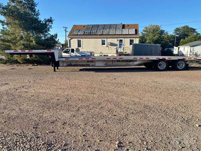 2019 Benson 53ft Drop Deck Trailer - All Aluminum, Aluminum Floor, Rear Sliding Axle, Toolbox