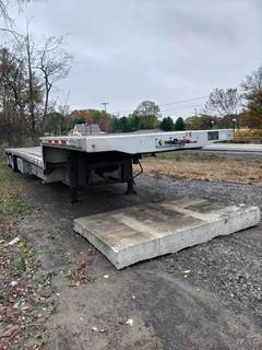 2014 Benson 53ff Drop Deck Trailer - All Aluminum, Aluminum Floor, Spread Axle, Ramps, Toolbox