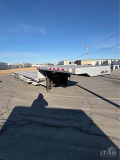2021 Benson 53ft Drop Deck Trailer - All Aluminum, Aluminum Floor, Rear Sliding Axle, Ramps, Toolbox, 17.5 Tires