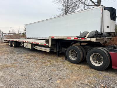 2018 Benson 53ft Drop Deck Trailer - All Aluminum, Aluminum Floor, Rear Sliding Axle, Ramps, Toolbox
