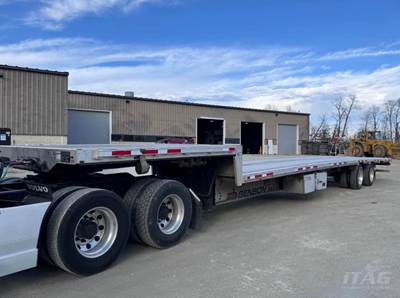 2020 Benson 53ft Drop Deck Trailer - All Aluminum, Aluminum Floor, Rear Sliding Axle, Ramps, Toolbox