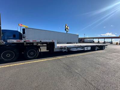 2021 Benson 53ft Drop Deck Trailer - All Aluminum, Aluminum Floor, Rear Sliding Axle, Ramps, Toolbox