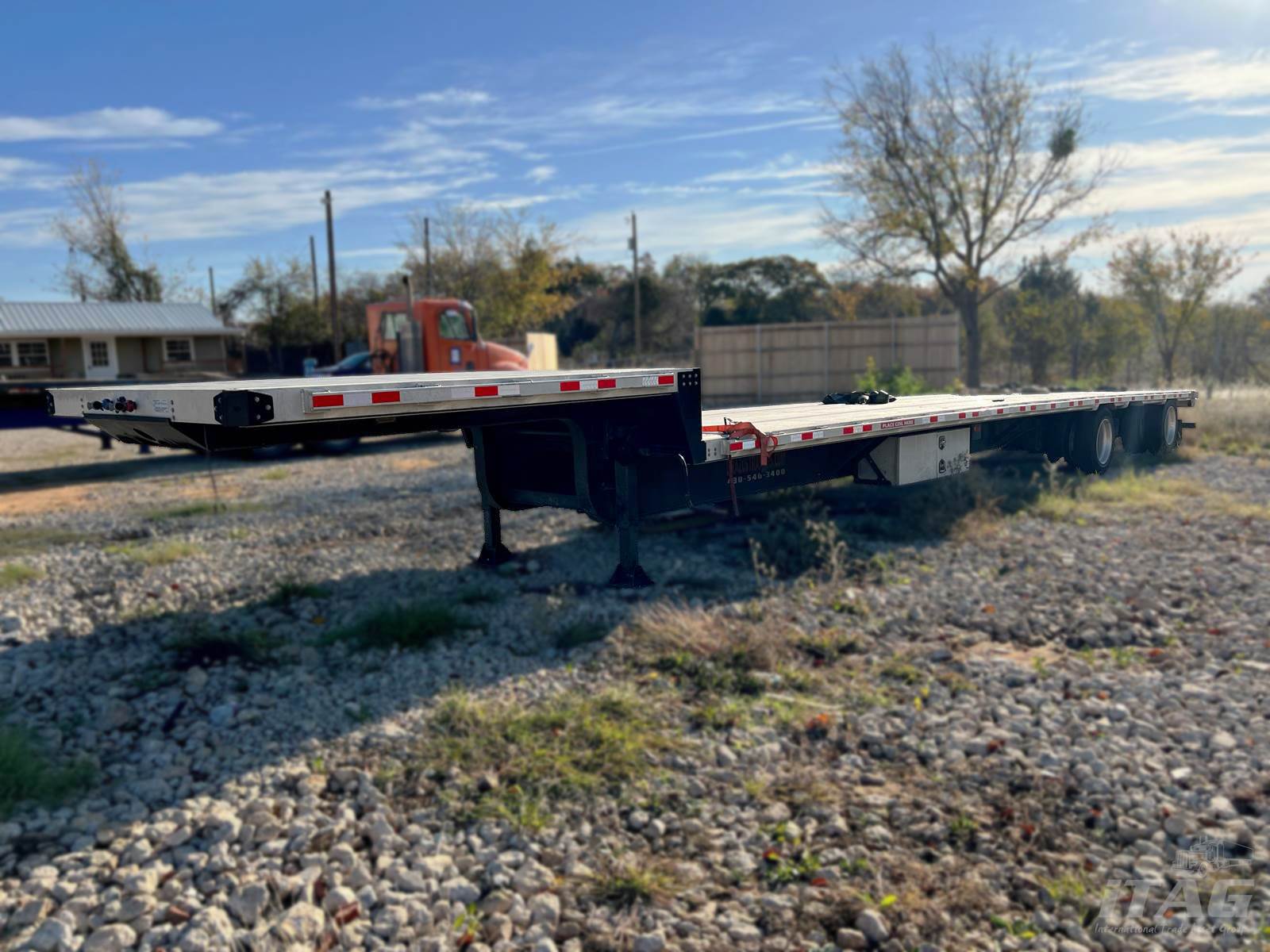 2022 Brazos 53ft Drop Deck Trailer Combo, Aluminum Floor, Rear