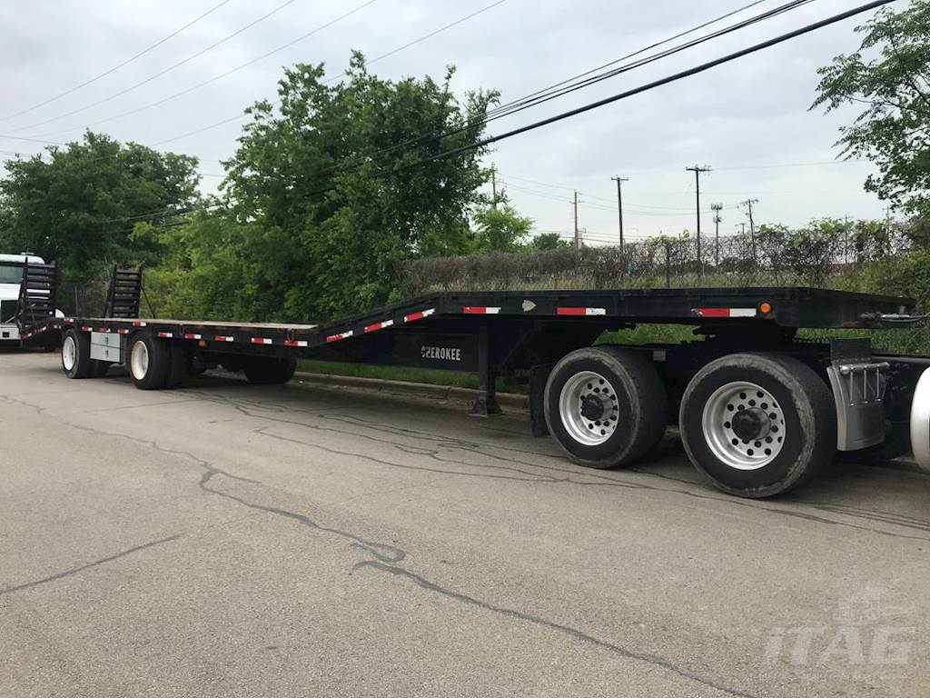 2010 Cherokee 53ft Drop Deck Trailer Wood Floor, Beavertail & Ramps