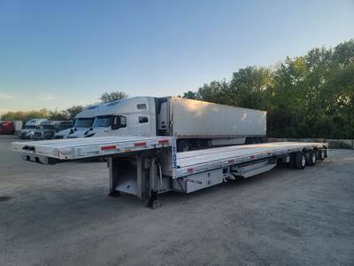 2019 Doonan 48ft Drop Deck Trailer - All Aluminum, Aluminum Floor, Tri-Axle, Ramps, Toolboxes, Container Locks