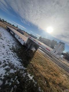 2019 Doonan 50ft Drop Deck Trailer - Aluminum Frame, Wood Floor, Rear Sliding, Ramps, Toolbox, Container Locks, 17.5 Tires