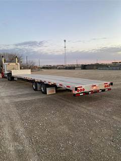 2022 Doonan 53ft Drop Deck Trailer - Combo, Aluminum Floor, Rear Sliding Axle, Toolboxes, Tire Inflation System, 17.5 Tires