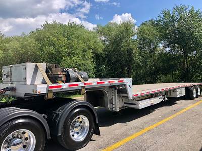 2020 Extreme 53ft Drop Deck Trailer - All Aluminum, Aluminum Floor, Rear Sliding Axle, Ramps, Toolbox