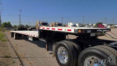 2021 Fontaine 48ft Drop Deck Trailer - Combo, Aluminum Floor, Spread Axle, Toolbox, Chain Pop-Ups