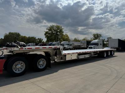 2023 Fontaine 53ft Drop Deck Trailer - All Aluminum, Aluminum Floor, Tri-Axle, Ramps, Toolbox, Tire Inflation System