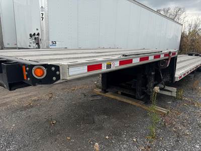 2024 Fontaine 53ft Drop Deck Trailer - Combo, Aluminum Floor, Rear Sliding Axle, Ramps, Toolbox, 17.5 Tires