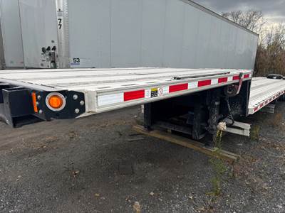 2024 Fontaine 53ft Drop Deck Trailer - Combo, Aluminum Floor, Rear Sliding Axle, Ramps, Toolbox, 17.5 Tires
