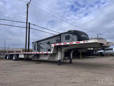 2019 Fontaine 53ft Drop Deck Trailer - All Aluminum, Aluminum Floor, Rear Sliding Axle, Toolbox, Dunnage Rack, Coil Package