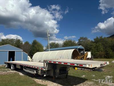 2016 Fontaine 53ft Drop Deck Trailer - All Aluminum, Aluminum Floor, Rear Sliding Axle, Ramps, Toolbox, Dunnage Rack, Chain Pop-Ups