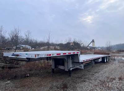 2019 Fontaine 53ft Drop Deck Trailer - All Aluminum, Aluminum Floor, Rear Sliding Axle, Ramps, Toolbox, Inflation System, Weight Scale, Chain Pop-Ups
