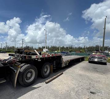 2018 Fontaine 53ft Drop Deck Trailer - Combo, Aluminum Floor, Rear Sliding Axle, Toolbox, Load Leveler