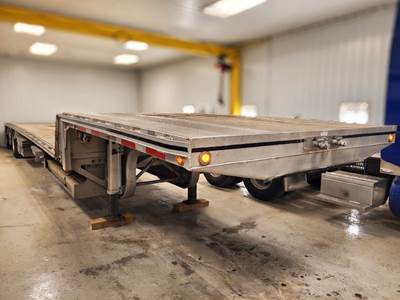 2019 Mac 48ft Drop Deck Trailer - All Aluminum, Aluminum Floor, Spread Axle, Ramps, Load Levelers, Toolboxes, Dunnage Rack