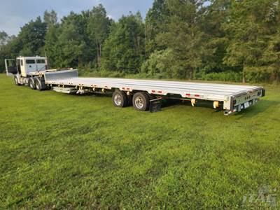 2025 Manac 53ft Drop Deck Trailer - Combo, Aluminum Floor, Rear Sliding Axle, Ramps, Tire Inflation System, 17.5 Tires