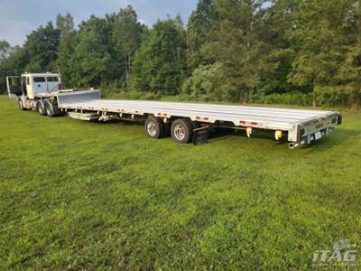 2025 Manac 53ft Drop Deck Trailer - Combo, Aluminum Floor, Rear Sliding Axle, Ramps, Tire Inflation System, 17.5 Tires