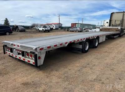 2017 Reitnouer 53ft Drop Deck Trailer - All Aluminum Aluminum Floor, Rear Sliding Axle, Toolbox