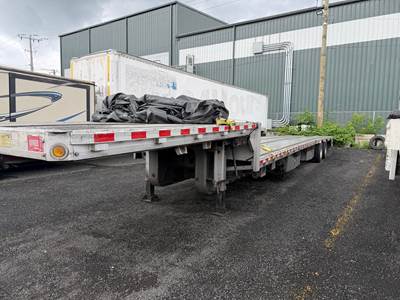 2020 Reitnouer Drop Deck Trailer - All Aluminum, Aluminum Floor, Rear Sliding Axle, Lift Axle, Ramps, Toolbox