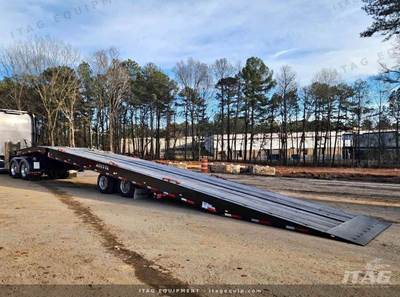 2023 Talbert 53ft Drop Deck Trailer - 40 Ton, Tandem Traveling Axle, Hydraulic Winch, Toolbox, 17.5 Tires