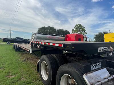 2018 Transcraft 48ft Drop Deck Trailer - Wood Floor, Spread Axle, Forklift Mount, Container Locks