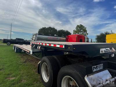 2018 Transcraft 48ft Drop Deck Trailer - Wood Floor, Spread Axle, Forklift Mount, Container Locks