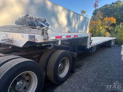 2023 Transcraft 53ft Drop Deck Trailer - Combo, Aluminum Floor, Rear Sliding Axle, Air Ride Suspension, Toolbox