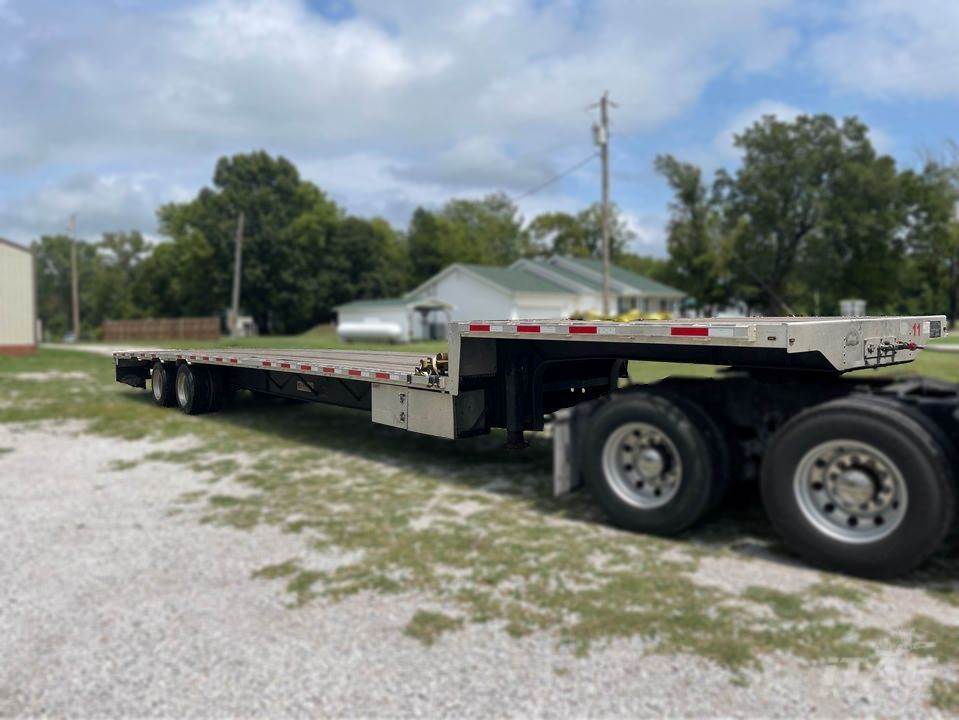 2015 Transcraft 53ft Drop Deck Trailer Combo, Aluminum Floor, Rear