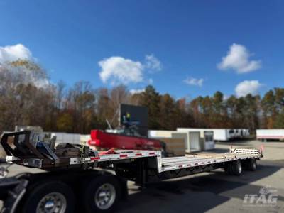 2019 Transcraft 53ft Drop Deck Trailer - Combo, Aluminum Floor, Rear Sliding Axle, Ramps, Toolbox
