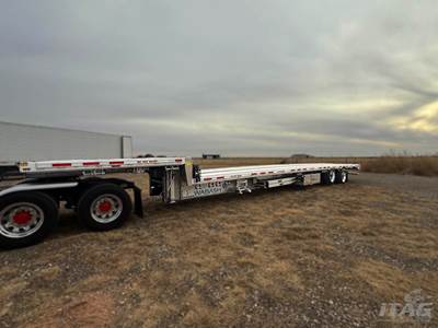 2026 Wabash 53ft Drop Deck Trailer - All Aluminum Aluminum Floor, Rear Sliding Axle, Ramps, Toolbox, Lift Axle